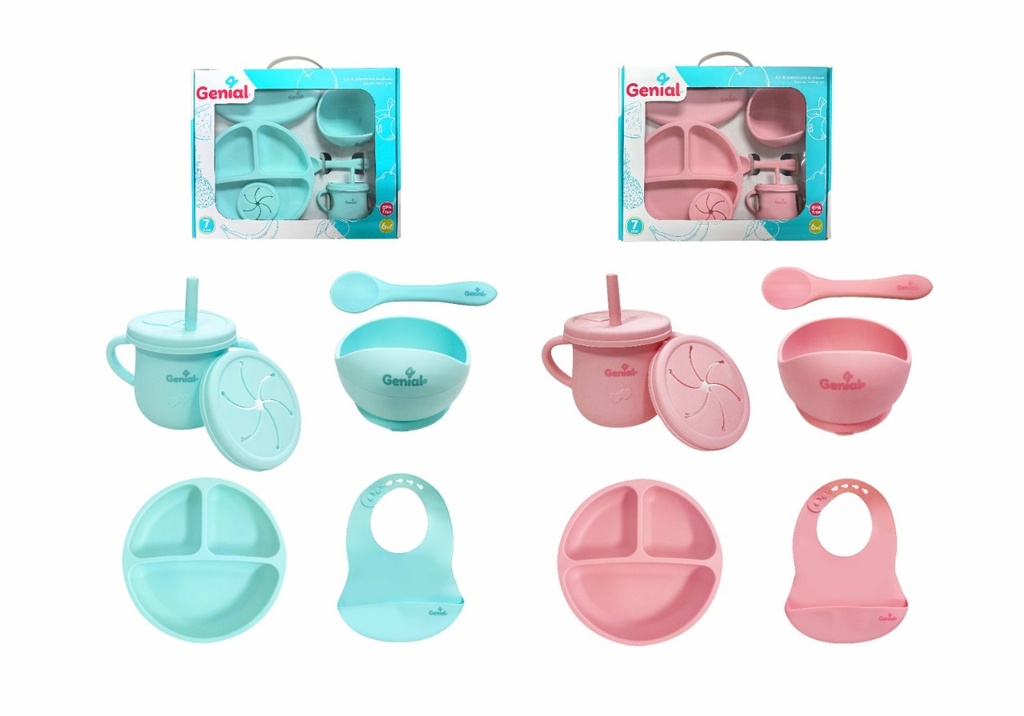Set de alimentacion de silicona genial