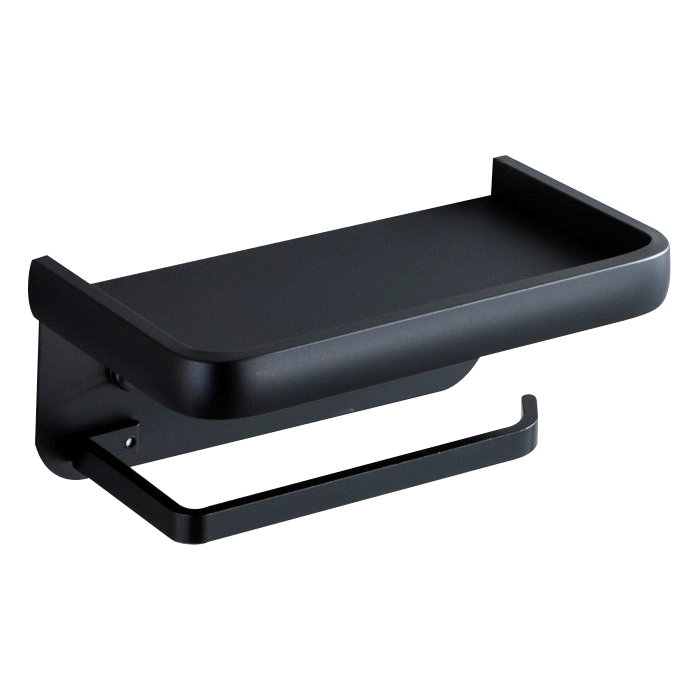 Soporte para papel higienico negro bahit