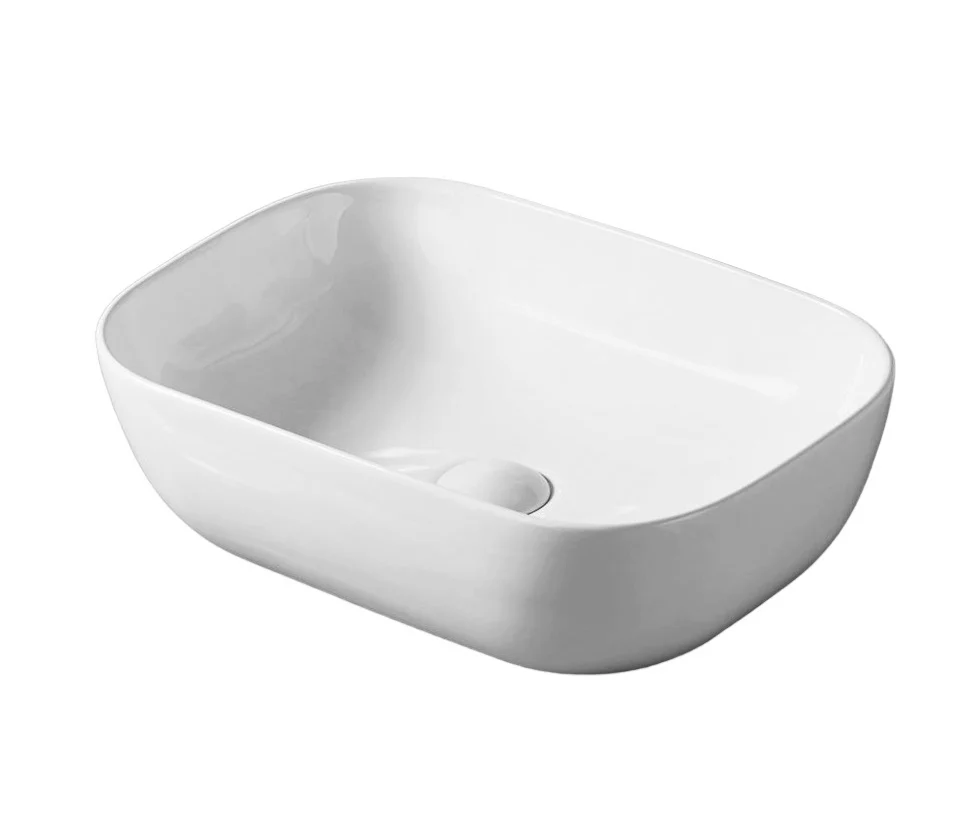 Lavamanos bowl rectangular blanco 45x33x14
