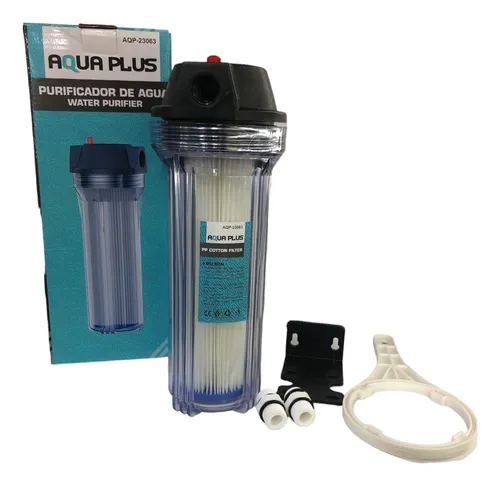 Filtro purificador de agua 1 etapa 1/2" aquaplus