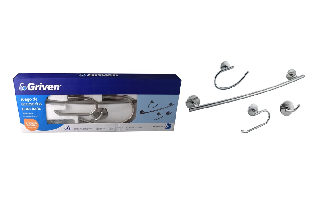 Accesorios de baño satin 4 pcs