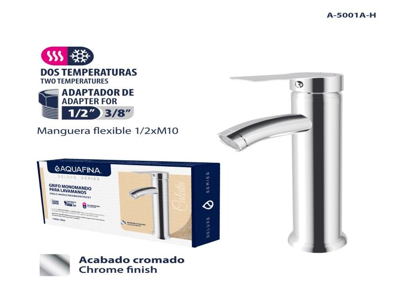 Grifo monomando para lavamanos bowl cromada aqf