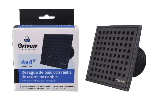 [a367-bl-18] Desague de ducha negro griven