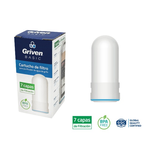 [gvb-fwp-re7] Repuesto para filtro para purificador de grifo griven