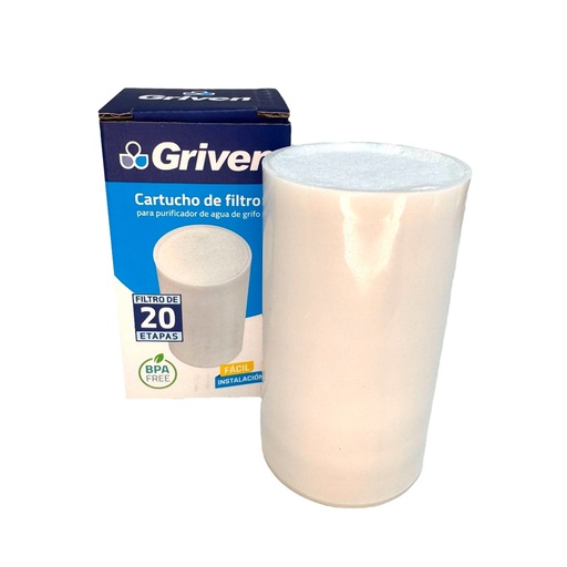 [gv-fwp-re20] Repuesto para filtro purificador de fregador griven