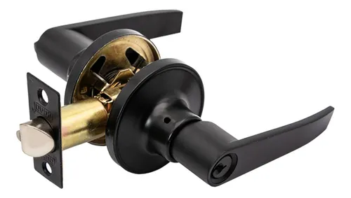 cerradura negra para puerta con llave BT