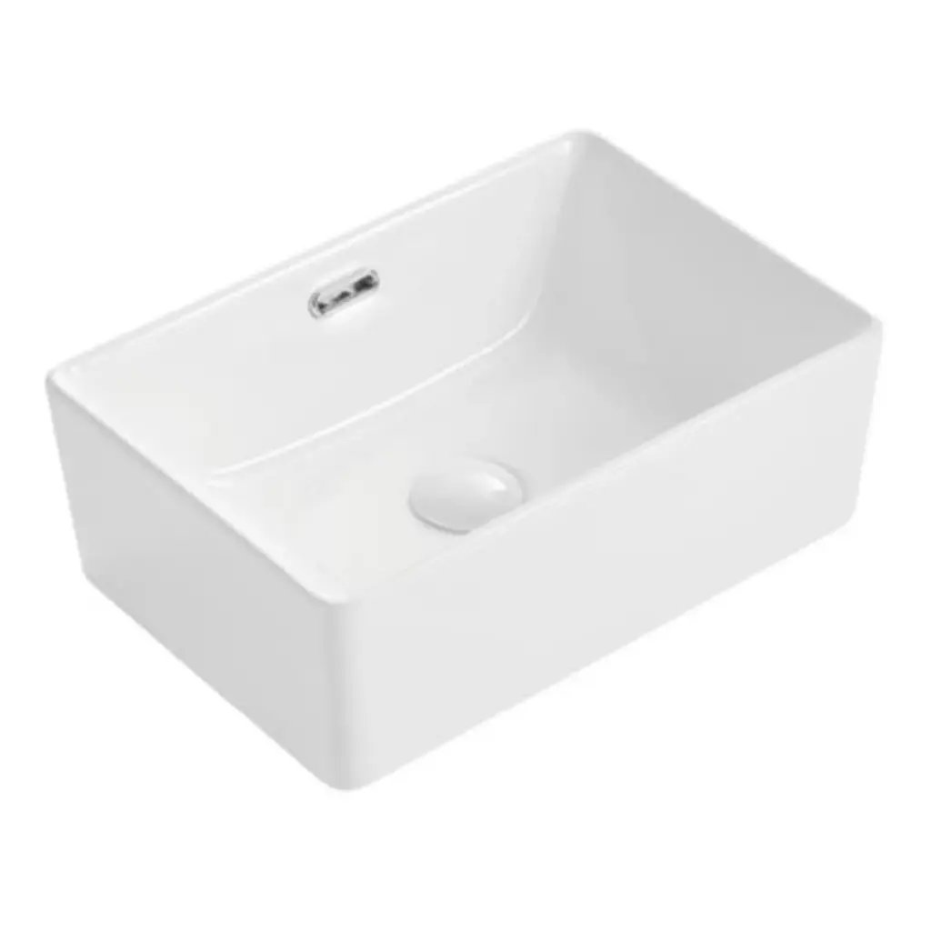Lavamanos bowl blanco rectangular 49x30.5