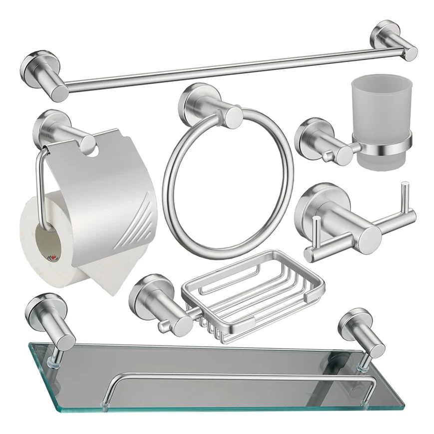 Accesorios de cromado negros 7pcs bahit