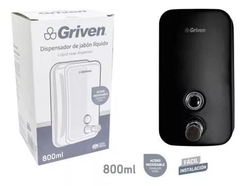 [gv-sd-bs] Dispensador de jabon liquido Negro griven