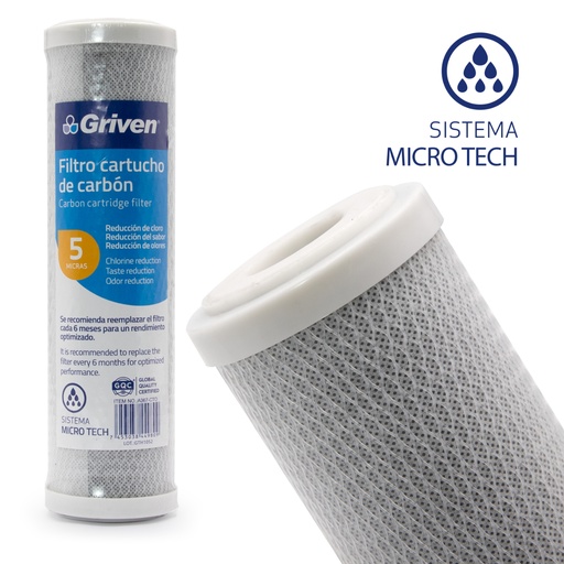 [a367-cto] Cartucho para filtro de carbon activado griven