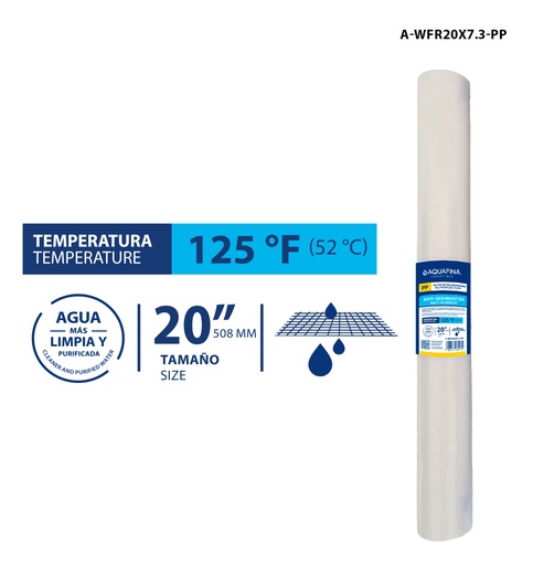 [A-WFR20X11-CTO] Cartucho repuesto de carbon activado 20" aquafina