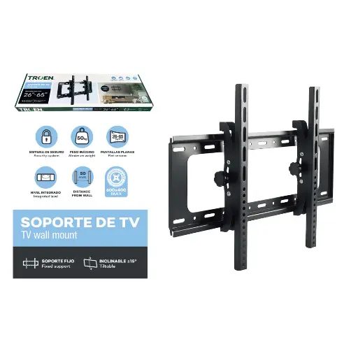 [TR-TVFB-2665] SOPORTE PARA TV 26" - 65" (FIJO)