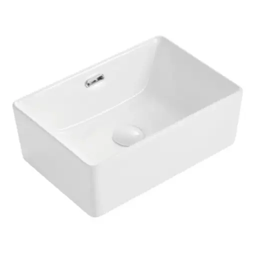 [FF-9046] Lavamanos bowl blanco rectangular 49x30.5