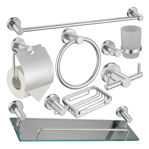 [p0242-ekr-aa001-l7] Accesorios de cromado negros 7pcs bahit